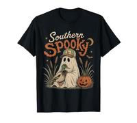 Southern Spooky Ghost Duck Chasse Halloween T-Shirt