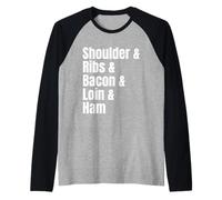 Southern Style Comfort Food BBQ Porc Pig Liste des ingrédients Manche Raglan