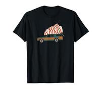 Southern Thanksgiving Station Wagon Turkey Retro Funny Tee T-Shirt