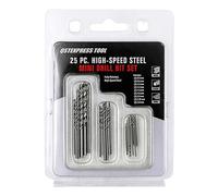 SOUTHJIELING Lot de 20/25 petits forets hélicoïdaux pour modélisme, réparation électronique et travail du bois avec boîte de rangement sécurisée