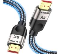 Southlight Câble HDMI 2.1 de 1 m [8K @60Hz, 4K @120Hz/144Hz, 48Gbps] Ultra Haute Vitesse 7680P eARC HDCP 2.2 & 2.3 DTS:X Dolby Atmos Compatible avec Barre de Son/PS2/PS5/Xbox/Roku TV