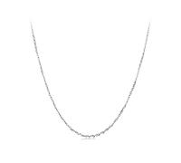 SOUTHPLUS Collier lune et étoile pour femme en argent 925, Chaîne Réglable, Chaîne minimaliste,Cadeau pour femme et petite amie pour la Saint-Valentin, Noël, un anniversaire (Joint torique fin)