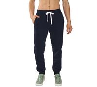 Southpole Active Basic Jogger Fleece Pants Pantalon de survêtement, Bleu Marine, 27-32 Homme