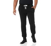 Southpole Men's Active Basic Jogger Fleece Pants, Black, Small