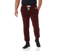 Southpole Men's Active Basic Jogger Fleece Pants, Burgundy, Large