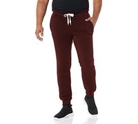 Southpole Men's Active Basic Jogger Fleece Pants, Burgundy, Large