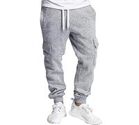 Southpole Men's Active Basic Jogger Fleece Pants, Heather Grey, X-Small