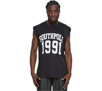 Southpole Sp280-southpole College Tank Top T-Shirt, Noir/Blanc, L Hommes