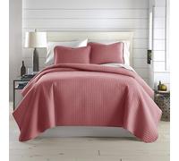 Southshore Fine Living, Inc. Oversized King Quilt Bedding Set with 2 Pillow Shams, Marsala Coverlet, King Size/California Bedspread, Soft Microfiber Bedding, Easy Care, Machine Washable, Marsala