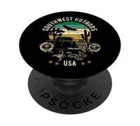 Southwest Hotrods USA Design rétro PopSockets PopGrip Adhésif