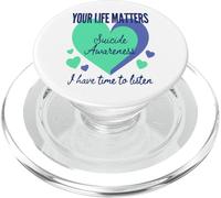 Soutien à la prévention du Suicide PopSockets PopGrip pour MagSafe