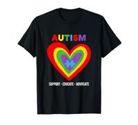 Soutien à l'autisme Éduquer, défendre et sensibiliser le public T-Shirt
