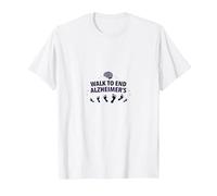 Soutien à Un événement caritatif de Sensibilisation à la maladie d'Alzheimer de la Marche pour en finir T-Shirt, Homme, Blanc, XXL