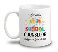 Soutien Des Conseillers Scolaires, Amour Et Bienveillance Mug Céramique Tasse À Thé Durable Tasse À Café Idée Cadeau Pour Bureau Collègue Pâques 330ml
