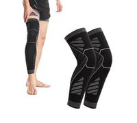 Soutien D'été Pour Les Genoux Et Les Jambes De Compression Maintiens De Compression D'Été Pour L'arthrite Les Douleurs Articulaires Les Lésions Ligamentaires Les Déchirures Du Ménisque (XL)