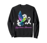 Soutien du Mois de Sensibilisation au Cancer du poumon Ruban Blanc Sweatshirt