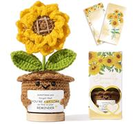 Soutien émotionnel au crochet - Tournesol positif - Cadeau inspirant pour femme - Parfois vous oubliez que vous êtes génial - Cadeau de remerciement, de Noël, d'anniversaire, de professeur, de