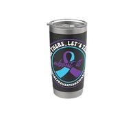 Soutien en santé mentale 988 Semaine de prévention du suicide Gobelet isotherme en acier inoxydable double paroi