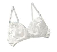 Soutien-Gorge 100% Soie De Mûrier, Soutien-Gorge Triangle Ultra-Fin D'été, Soutien-Gorge Sexy en Satin Double Face, Bras sans Fil Confortable Au Quotidien(02,40/90)