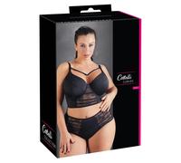 Cottelli Grande Taille - Soutien-gorge en dentelle à bretelles (noir) - 95E