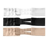 Soutien-gorge 2 crochets nude 4uds extensions - Taille: Taille unique , Couleur: Noir Blanc Beige