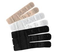 Soutien-gorge 4 unités d'extensions de flexibles 3 crochets - Taille: Taille unique , Couleur: Noir Blanc Beige