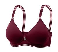 Soutien-gorge à armatures pour femme avec décoration en dentelle Bretelles réglables pour un maintien optimal Élégance élégante en grandes tailles Soutien-gorge sans armatures Soutien-gorge push-up