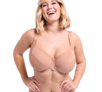 Soutien-gorge à bonnets entiers pour femmes, armatures en U, couverture à 360 degrés, ne bouge pas lorsque vous courez ou sautez.(Beige,75I)