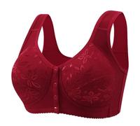 Soutien-gorge à couverture complète - Bonnet souple - Tendance et décontracté - Anti-affaissement - Dos sans armatures - Sans coutures - Confortable - Respirant, bordeaux, 76