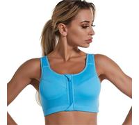 Soutien-Gorge à Fermeture Avant Soutien-Gorge de Sport à Fixation Frontale, Haut Court, Fitness, vêtements féminins, for Gymnastique, Lingerie féminine, Course Pied, Push Up(XL,Blue)