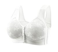 Soutien-gorge à une épaule pour femme - Sous-vêtements avant pour personnes âgées - Doux pour la peau et confortable, blanc, 74