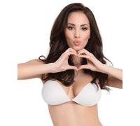 Soutien-gorge adhésif dos nu sans bretelles, Blanc, C