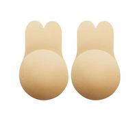Soutien-gorge Adhésif Oreille de Lapin, Autocollant de Poitrine de Levage sans Bretelles en Silicone, Couvre-tétons Réutilisables pour les Femmes (Couleur de peau)