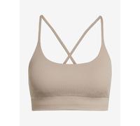 Soutien-gorge adidas All Me Light Support Rib marron clair femme - M