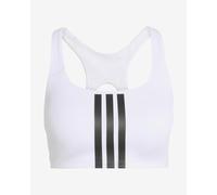 adidas - Women's Optime 3-Stripes MS Bra - Brassière - M - white / black