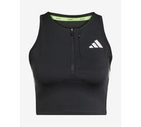 Adidas Adizero Running Gel Pocket Crop Sports Top Noir L Femme