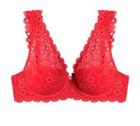 Soutien-gorge ampliforme coque moulÃ©e femme Pomm'Poire IntrÃ©pide Rouge 85C