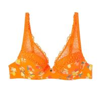 Soutien-gorge ampliforme coque moulée imprimé femme Pomm'Poire Nouméa Orange 90B