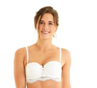 Soutien-gorge ampliforme coques moulées femme Pomm'Poire Pièce Montée Blanc 85B