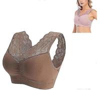 Soutien-Gorge Anti-Affaissement Nula Bras, Soutien-Gorge De Sport Respirant En Dentelle Grande Taille, Sans Armatures, Anti-Affaissement (L)