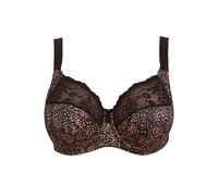 Elomi Soutien-gorge femme Morgan – Confort élastique, bonnet 3 sections, dentelle – 105F ébène