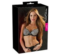 Soutien-Gorge Armatures Paillete Noir Argent 100b