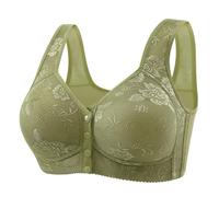 Soutien Gorge Attache Devant Grande Taille Push Up Bra sans Armature Bretelles Réglables Soutien-Gorge Respirant Dos Nu Brassière Brassiere Soutiens Sexy Léger Col V Anti Affaissement Bustier