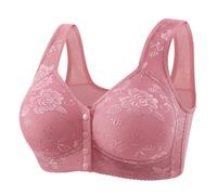 Soutien Gorge Attache Devant Grande Taille Push Up Bra sans Armature Bretelles Réglables Soutien-Gorge Respirant Dos Nu Brassière Brassiere Soutiens Sexy Léger Col V Anti Affaissement Bustier