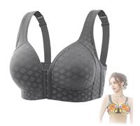 Soutien-Gorge Auto-Chauffant COLORIVER, Soutien-Gorge Coloriver Detox & Shape Power Lift, Soutien-Gorge De Levage Ionique Et De Détoxification Lymphatique (Gris,42/95)
