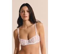 Soutien-gorge balconnet en dentelle - Mascarade - 100D - Blanc - Femme - Etam