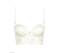 Soutien-gorge balconnet prÃ©formÃ© femme Lisca Eminence mariage Blanc 90B