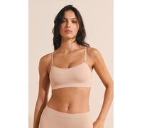 Soutien-gorge bandeau avec coton - Amande - S - Lin - Femme - Etam