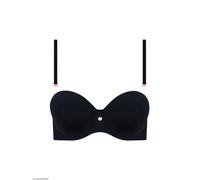 Soutien-gorge bandeau balconnet femme Lisca Sophia Noir 90B