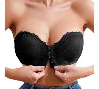 Soutien Gorge Bandeau Bretelle Transparente Grande Taille Bra Top Coque Sein Adhesive Push Up Poitrine Soutiens-Gorge Classiques Dos-Nu Femme Nue sans Bretelles Complexe Nipple Cover Post Operatoire